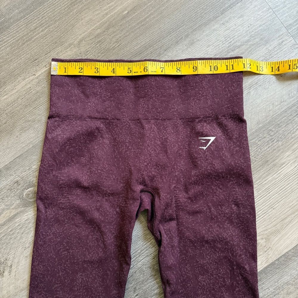 GymShark Leggings High Rise Adapt Fleck Purple Workout Small Used - Picture 7 of 12